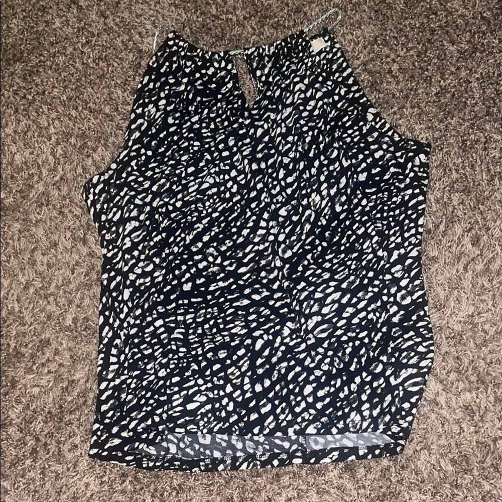 Michael Kors Black and White Tank Top